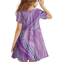 Polynesian Puakeniken Pikake Twisted Lei Family Matching Off Shoulder Short Dress and Hawaiian Shirt Amethys LT7 - Polynesian Pride
