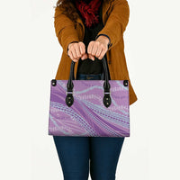 Polynesian Puakeniken Pikake Twisted Lei Leather Bag Amethys - Polynesian Pride