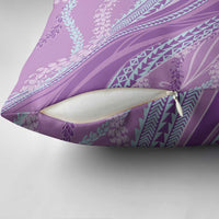 Polynesian Puakeniken Pikake Twisted Lei Pillow Cover Amethys - Polynesian Pride