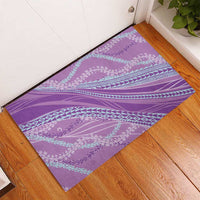 Polynesian Puakeniken Pikake Twisted Lei Rubber Doormat Amethys - Polynesian Pride