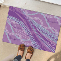 Polynesian Puakeniken Pikake Twisted Lei Rubber Doormat Amethys - Polynesian Pride