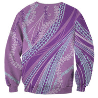 Polynesian Puakeniken Pikake Twisted Lei Sweatshirt Amethys - Polynesian Pride