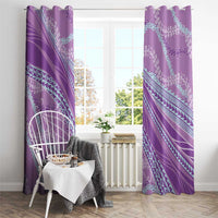 Polynesian Puakeniken Pikake Twisted Lei Window Curtain Amethys - Polynesian Pride