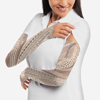 Polynesian Puakeniken Pikake Twisted Lei Arm Sleeves Beige - Polynesian Pride