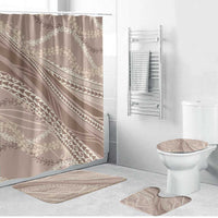 Polynesian Puakeniken Pikake Twisted Lei Bathroom Set Beige - Polynesian Pride