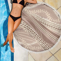 Polynesian Puakeniken Pikake Twisted Lei Beach Blanket Beige - Polynesian Pride