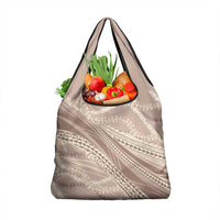Polynesian Puakeniken Pikake Twisted Lei Grocery Bag Beige - Polynesian Pride