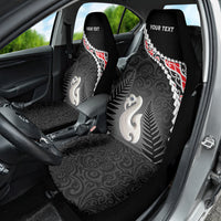 Personalised New Zealand Maori Car Seat Cover Manaia Mix Koru LT7 - Polynesian Pride