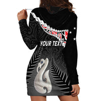 Personalised New Zealand Maori Hoodie Dress Manaia Mix Koru LT7 - Polynesian Pride