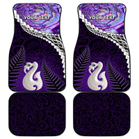 Personalised New Zealand Maori Car Mats Manaia Paua Shell Purple LT7 Purple - Polynesian Pride