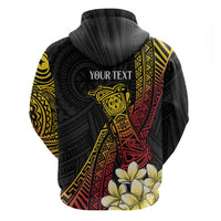 Personalized Papua New Guinea Hoodie Kundu Drum Carving Motifs