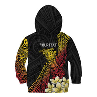 Personalized Papua New Guinea Kid Hoodie Kundu Drum Carving Motifs