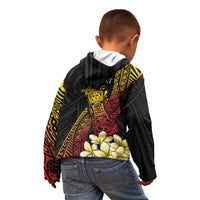 Personalized Papua New Guinea Kid Hoodie Kundu Drum Carving Motifs