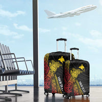 Personalized Papua New Guinea Luggage Cover Kundu Drum Carving Motifs LT7 - Polynesian Pride