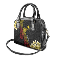 Personalized Papua New Guinea Shoulder Handbag Kundu Drum Carving Motifs