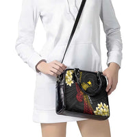 Personalized Papua New Guinea Shoulder Handbag Kundu Drum Carving Motifs