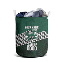 Hawaii Rainbow Warriors Alumni Custom Laundry Basket Kanaka Arrows Tropical Vibes