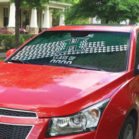 Hawaii Rainbow Warriors Alumni Custom Auto Sun Shade Kanaka Arrows Tropical Vibes LT7 - Polynesian Pride