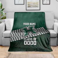 Hawaii Rainbow Warriors Alumni Custom Blanket Kanaka Arrows Tropical Vibes LT7 - Polynesian Pride