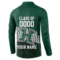 Hawaii Rainbow Warriors Alumni Custom Button Sweatshirt Kanaka Arrows Tropical Vibes LT7 - Polynesian Pride