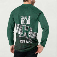 Hawaii Rainbow Warriors Alumni Custom Button Sweatshirt Kanaka Arrows Tropical Vibes LT7 - Polynesian Pride