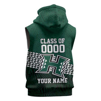 Hawaii Rainbow Warriors Alumni Custom Sleeveless Hoodie Kanaka Arrows Tropical Vibes LT7 - Polynesian Pride