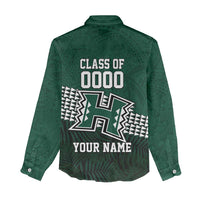 Hawaii Rainbow Warriors Alumni Custom Women Casual Shirt Kanaka Arrows Tropical Vibes LT7 - Polynesian Pride
