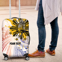 Philippines Independence Day Luggage Cover Eagle Mix Filipino Flag Tribal Style