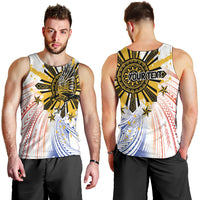 Philippines Independence Day Men Tank Top Eagle Mix Filipino Flag Tribal Style