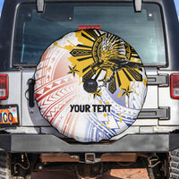 Philippines Independence Day Spare Tire Cover Eagle Mix Filipino Flag Tribal Style