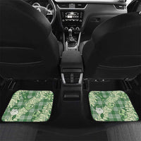 Green Palaka Hawaii Cowboy Christmas Car Mats Paniolo Mix Maile Lei - Polynesian Pride