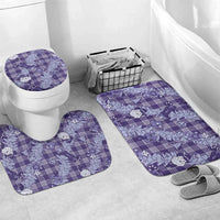 Purple Palaka Hawaii Cowboy Christmas Bathroom Set Paniolo Mix Maile Lei - Polynesian Pride