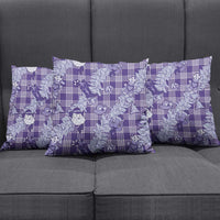 Purple Palaka Hawaii Cowboy Christmas Pillow Cover Paniolo Mix Maile Lei - Polynesian Pride