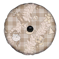 Khaki Palaka Hawaii Cowboy Christmas Spare Tire Cover Paniolo Mix Maile Lei - Polynesian Pride