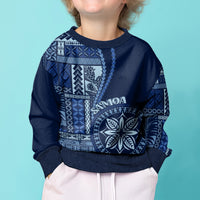 Samoa Siapo Motif Kid Ugly Christmas Sweater Classic Style - Bue Ver LT7 - Polynesian Pride