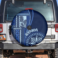 Samoa Siapo Motif Spare Tire Cover Classic Style - Bue Ver LT7 - Polynesian Pride