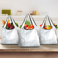 Samoa White Sunday Grocery Bag Classic Siapo Style