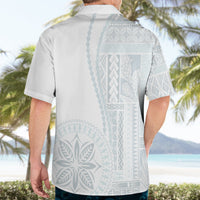 Samoa White Sunday Hawaiian Shirt Classic Siapo Style LT7 - Polynesian Pride