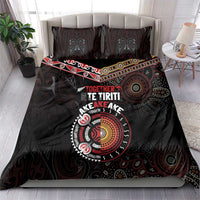 Aotearoa and Australia Indigenous Bedding Set Stand Together For Te Tiriti
