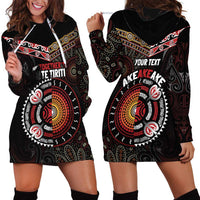 Aotearoa and Australia Indigenous Hoodie Dress Stand Together For Te Tiriti
