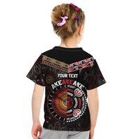 Aotearoa and Australia Indigenous Kid T Shirt Stand Together For Te Tiriti