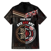 Aotearoa and Samoa Together For Te Tiriti Family Matching Short Sleeve Bodycon Dress and Hawaiian Shirt Kowhaiwhai Mix Siapo