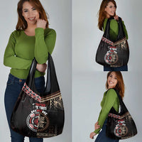 Aotearoa and Samoa Together For Te Tiriti Grocery Bag Kowhaiwhai Mix Siapo