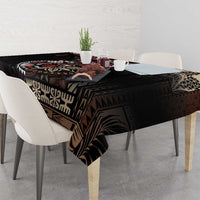 Aotearoa and Samoa Together For Te Tiriti Tablecloth Kowhaiwhai Mix Siapo