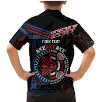 Aotearoa and Samoa Together For Te Tiriti Family Matching Mermaid Dress and Hawaiian Shirt Kowhaiwhai Mix Siapo - Flag Color