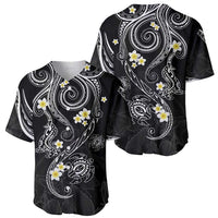 Polynesia Tribal Baseball Jersey Tentacles Plumeria LT7 - Polynesian Pride