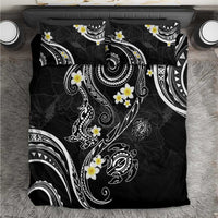 Polynesia Tribal Bedding Set Tentacles Plumeria