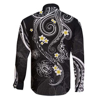 Polynesia Tribal Family Matching Short Sleeve Bodycon Dress and Hawaiian Shirt Tentacles Plumeria