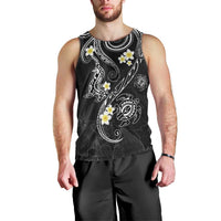 Polynesia Tribal Men Tank Top Tentacles Plumeria