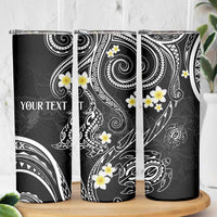 Polynesia Tribal Skinny Tumbler Tentacles Plumeria